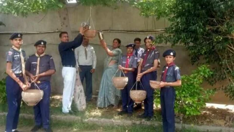 ज्योति विद्यापीठ स्कूल में मनाया पृथ्वी दिवस