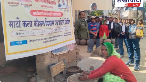 Jhunjhunu: माटी कला कामगारों का प्रशिक्षण शुरू, बोर्ड की मशीनें वितरित