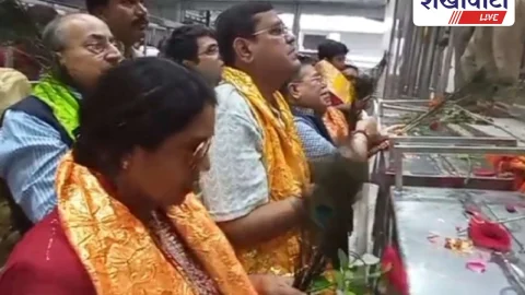 Sikar News: नीति आयोग सदस्य वी.के. सारस्वत ने खाटूश्यामजी में किए दर्शन