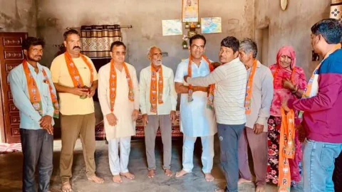 भारतीय जनता पार्टी ने मंडल कार्यक्रता संपर्क अभियान के तहत किया संवाद