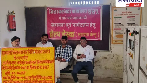 Jhunjhunu news: झुंझुनूं कलेक्ट्रेट की 21 लाख रु की नई नवेली लिफ्ट में फसा पत्रकार