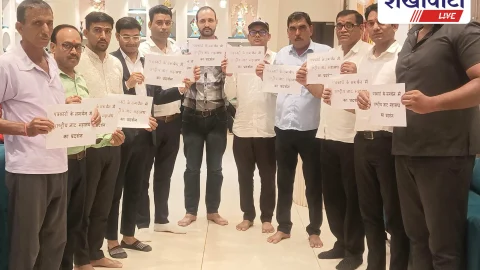 चिड़ावा में पत्रकारों के समर्थन में राष्ट्रीय जाट महासंघ का प्रदर्शन