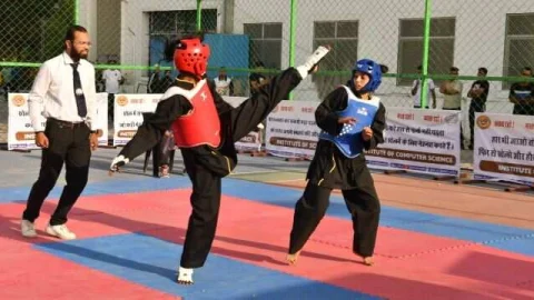 ऑल इंडिया क्वान की डो चैम्पियनशिप में मेजबान जेजेटीयू ने जीते 3 गोल्ड मैडल