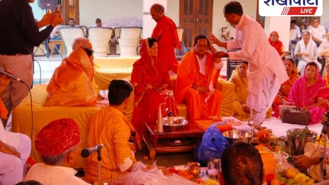 रुद्राभिषेक: पूर्व विधायक अभिनेश महर्षि सहित कई नेता शामिल