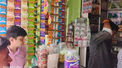 सीकर में कोटपा एक्ट में 15 व्यापारियों के काटे चालान