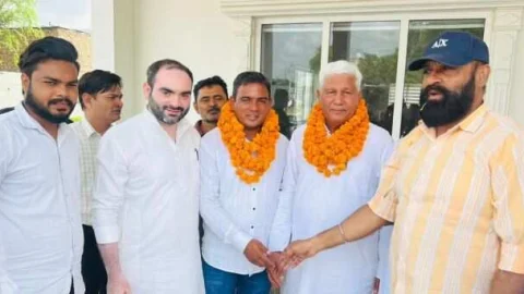 कांग्रेस कमेटी अन्य पिछड़ा वर्ग के प्रदेश अध्यक्ष का किया स्वागत