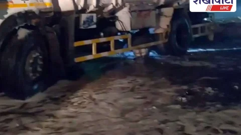 चूरू के भालेरी में पेट्रोल टैंकर-चारा ट्रक भिड़ंत, बड़ा हादसा टला