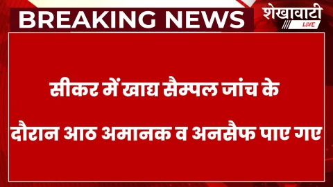 सीकर में 472 खाद्य सैम्पल की जांच, 8 पाए गए अमानक-अनसैफ
