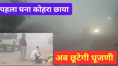 Video News – सर्दी का पहला घना कोहरा छाया, बक्सों से बाहर आए गर्म कपडे