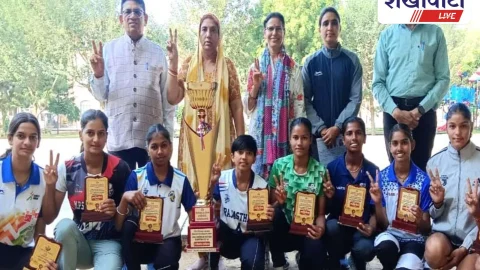 झुंझुनूं की छात्राओं ने ऑल इंडिया वॉलीबॉल में बढ़ाया मान