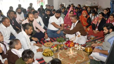 महाशिवरात्रि पर जेजेटी में किया हवन