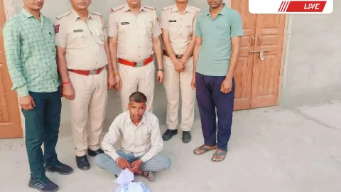 पुलिस ने की अवैध मादक पदार्थ के खिलाफ कार्यवाही