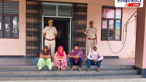 गुढागौड़जी में घर में घुसकर मारपीट व आगजनी, चार आरोपी गिरफ्तार