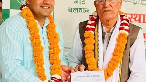 युवा नेता विरेन्द्र क्यामसरिया जाट महासभा के प्रदेश सचिव बनें