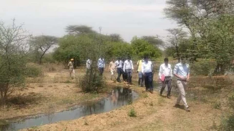 झुंझुनू शहर के गंदे पानी के समाधान के लिए बिट्स पिलानी की टीम पहुंची बीड़