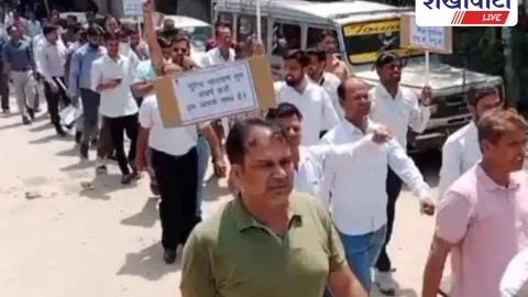Churu News: न्यायिक कर्मचारियों की अनिश्चितकालीन हड़ताल जारी, रैली निकालकर जताया विरोध
