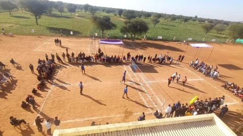 राज्य स्तरीय बॉल बैडमिंटन खेल प्रतियोगिता के दोनों वर्ग के फाइनल मुकाबले में नागौर ने मारी बाजी