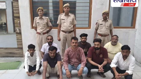 सरदारशहर में ऑपरेशन वज्र की बड़ी कार्रवाई, 8 गिरफ्तार