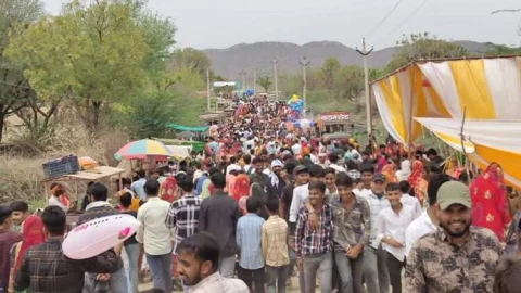 बागोरा के शीतला माता मेले में उमड़ा शृद्धा का सैलाब