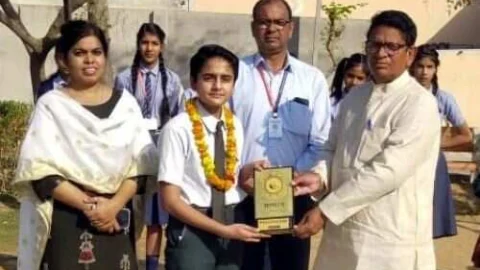 राजस्थान पब्लिक उच्च माध्यमिक विद्यालय की अक्शा ने मारी बाजी