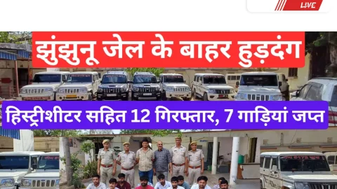 Video News – झुंझुनू जेल के बाहर हिस्ट्रीशीटर सहित बड़ी संख्या में हो गया जमावडा फिर मिली पुलिस को सूचना