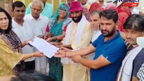 Udaipurwati News – नांगल में कार्रवाई नहीं होने पर ग्रामीणों का विरोध, ज्ञापन सौंपा
