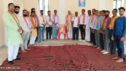 अंबेडकर भवन में भाजपा सदस्यता महाअभियान की हुई बैठक