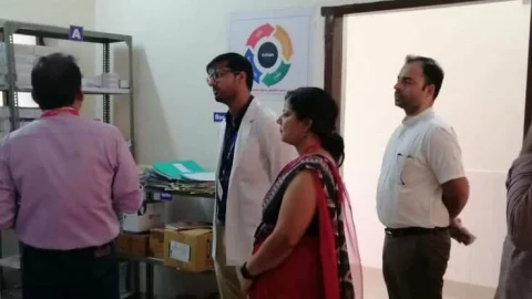 भारत सरकार की नेशनल क्वालिटी एश्योरेंस की टीम ने किया यूपीएचसी का निरीक्षण