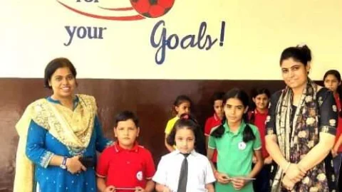 न्यू राजस्थान में डिक्टेशन व कैलिग्राफी प्रतियोगिता का आयोजन