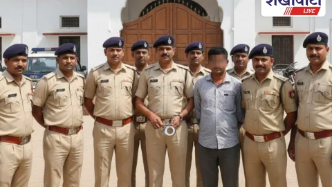 Jhunjhunu News: राजकार्य में बाधा डालने के मामले में 5000 का इनामी वारंटी गिरफ्तार