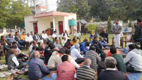 झुंझुनू में सभी संगठनों की बैठक में गृह मंत्री अमित शाह का किया विरोध