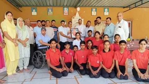 राजकीय उच्च माध्यमिक विद्यालय जाखोद में साप्ताहिक योग शिविर के समापन पर कार्यक्रम का आयोजन