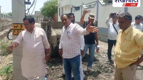 पूर्व विधायक महर्षि ने निरीक्षण के दौरान पंप सेट चालू करवाए