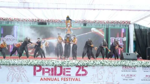 प्रिंस इंटरनेशनल स्कूल के वार्षिकोत्सव “प्राइड 2025” का दूसरे दिन शानदार समापन