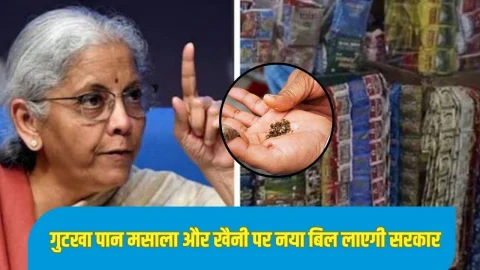 गुटका,पान मसाला और खैनी पर पाबंदी लगाने की तैयारी में सरकार, संसद में सरकार लाएगी नया बिल, जाने पूरी खबर