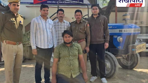 झुंझुनूं में चोरी हुआ ट्रैक्टर ट्रॉली बरामद, आरोपी गिरफ्तार