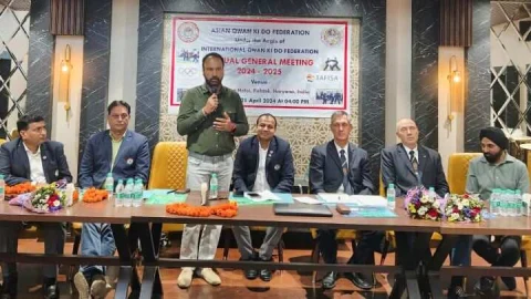 एशियन क्वान की डो फेडरेशन के प्रेजीडेंट बने जेजेटीयू के प्रेजीडेंट डॉ ढुल