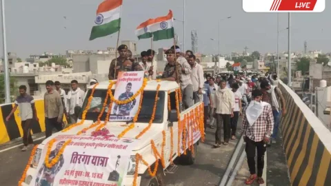 Churu News – शहीद कुलदीप पूनिया को गांव में दी गई अंतिम विदाई