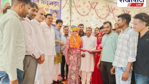 Jhunjhunu News: काजड़ा सरपंच मंजू तंवर का सम्मान समारोह आयोजित