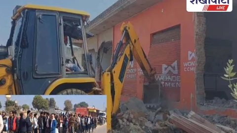 सुलताना में अवैध अतिक्रमण हटाया, प्रशासन ने बुलडोजर चलाया