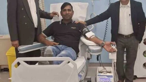 राजस्थानियों ने दोहा में रक्तदान शिविर का आयोजन कर पेश की अनूठी मिसाल