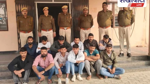 Jhunjhunu News: होटल-कैफे में अनैतिक गतिविधि: 12 युवक गिरफ्तार