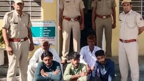 गंभीर मारपीट कर जानलेवा हमला करने के 5 आरोपी गिरफ्तार