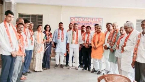 भाजपा के जिला जनाक्रोश महाघेराव को लेकर तैयारी बैठक हुई