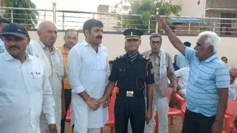 राहुल हर्षवाल के लेफ्टिनेंट बनने पर हुआ स्वागत