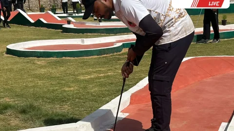 जेजेटी यूनिवर्सिटी में मिनी गोल्फ प्रतियोगिता में दूसरे दिन हुए रोचक मुकाबले