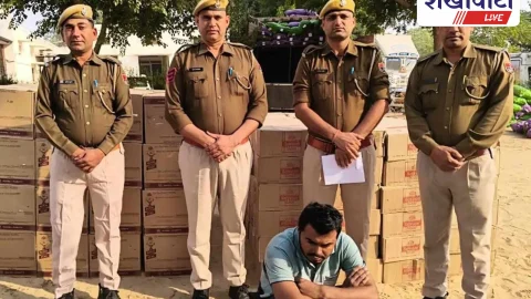Churu News: 80 लाख की अवैध शराब पकड़ी, ट्रक चालक गिरफ्तार