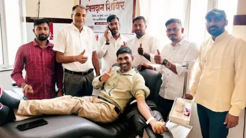 जन्मदिन पर रक्तदान की अनुकरणीय पहल