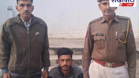 अवैध देशी शराब पकड़ी, आरोपी धर्मेन्द्र गिरफ्तार