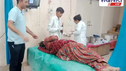 पत्नी पर शराबी पति का डंडे से हमला, चेहरे पर गंभीर चोट